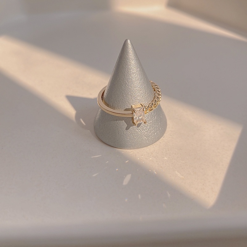 Nhẫn Đeo Ngón Trỏ Đính Đá Kim Cương Phong Cách Nhật Bản Thời Trang Độc Đáo 2022