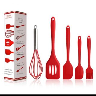 Bộ 5 Phới đánh trứng spatula silicon cao cấp