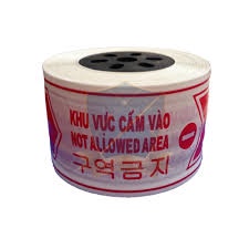 Băng keo cảnh báo khu vực cấm vào (Cuộn rào công trình)