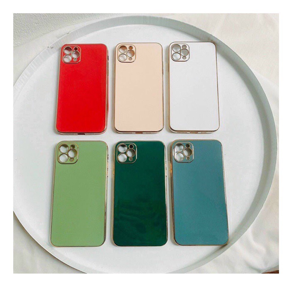 Ốp Lưng Silicon Viền Màu Vuông Cạnh Iphone 7/8plus, Xsmax/11/11 PRO/11 Pro max