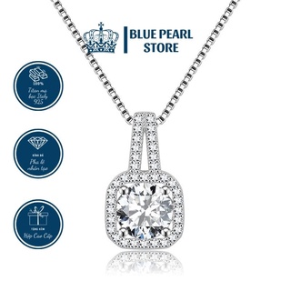 Dây chuyền nữ blue pearl dc0005 titan cao cấp mạ vàng 18k, bạc italy 925 không gỉ đính đá lấp lánh