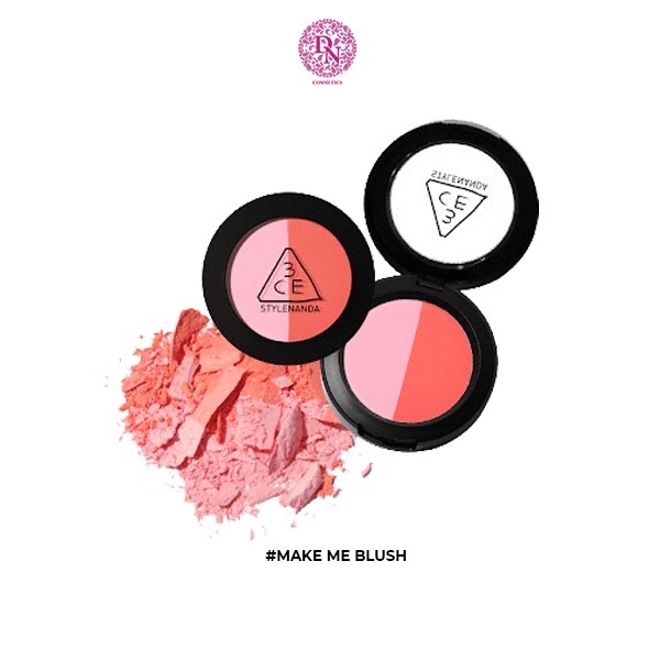 Phấn má hồng 2 màu 3CE Duo Face Blush 5g