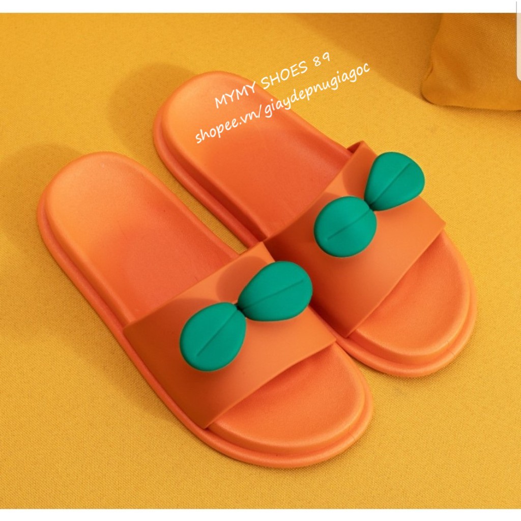Dép ullzang cao su lá mầm siêu dẻo siêu nhẹ (Dmam01) | BigBuy360 - bigbuy360.vn