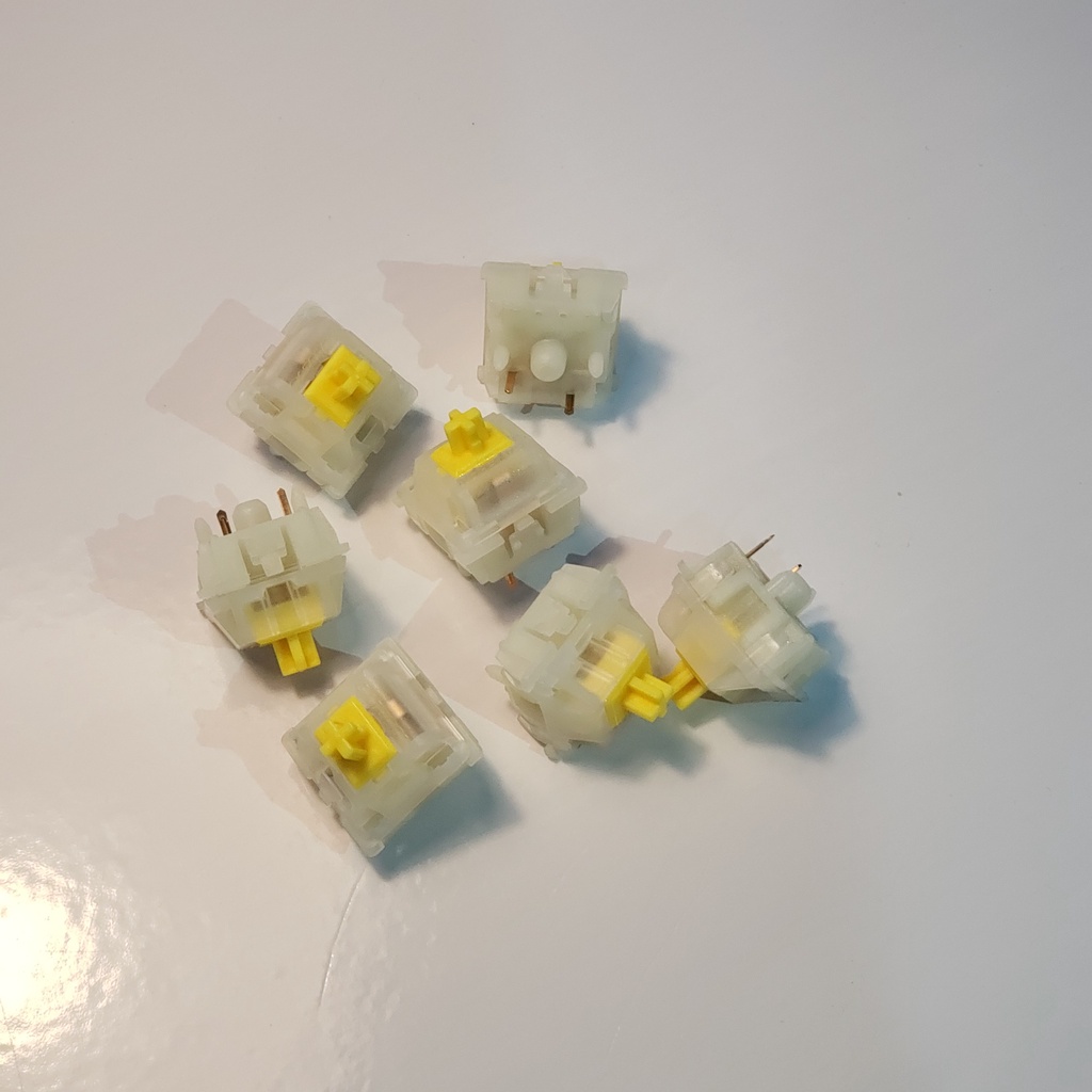 Switch Gateron Pro Milky Yellow dùng cho bàn phím cơ - Kicap