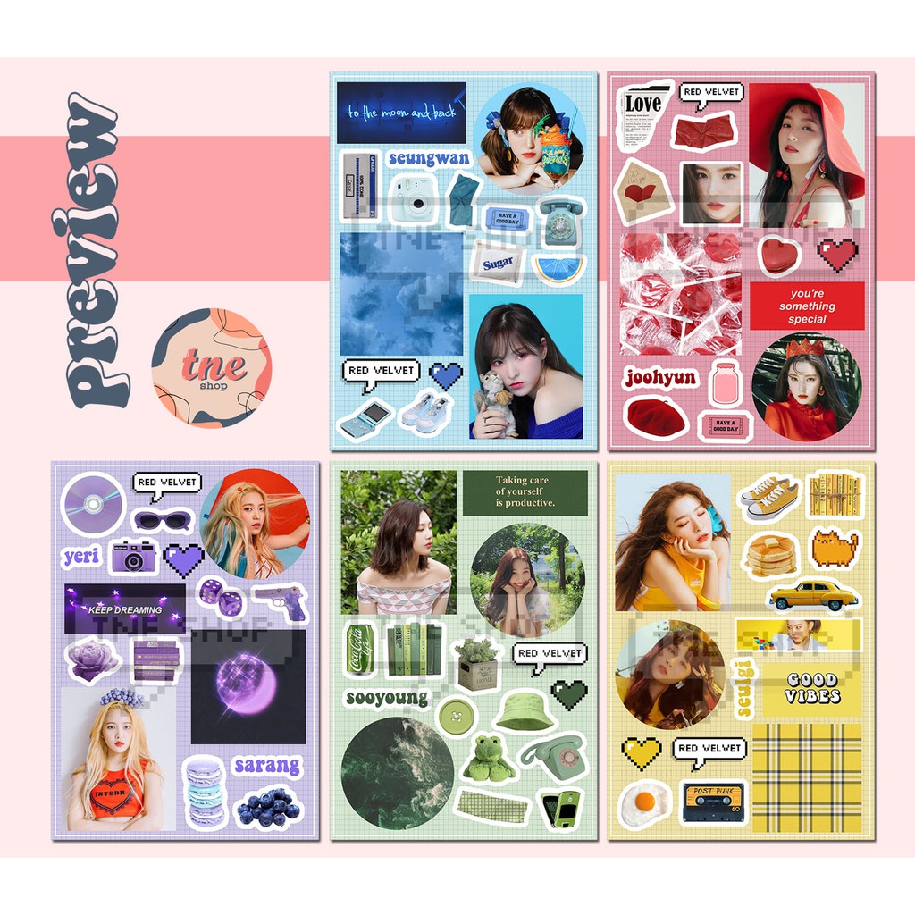 Sticker Aesthetic Red Velvet