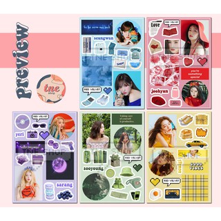 [HÀNG CÓ SẴN] Sticker Aesthetic Red Velvet