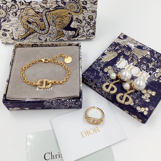 Dây Chuyền/Vòng Cổ/Nhẫn Họa Tiết Dior Thời Trang Thanh Lịch Đáng Yêu Thanh Lịch