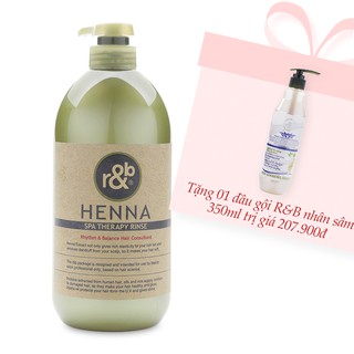 Dầu xả trị liệu R&B Henna 1000ml (Tặng 1 dầu gội R&B nhân sâm 350ml)