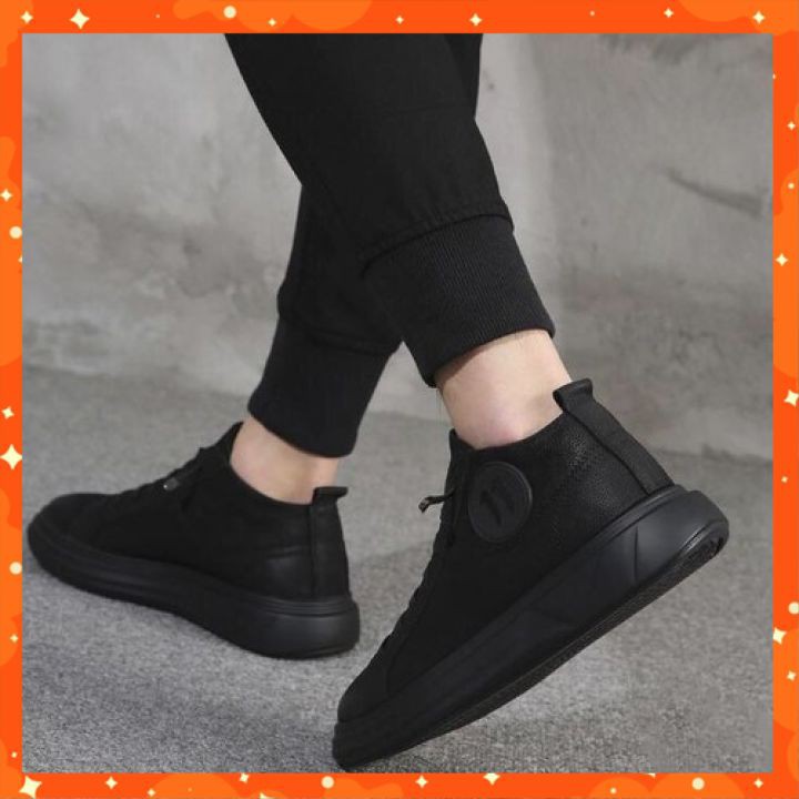 Giày Thể Thao Nam Cao Cấp - Giầy Sneaker Da Nguyên Tấm, Đế Cao Su, Tăng Chiều Cao GDN03 | WebRaoVat - webraovat.net.vn