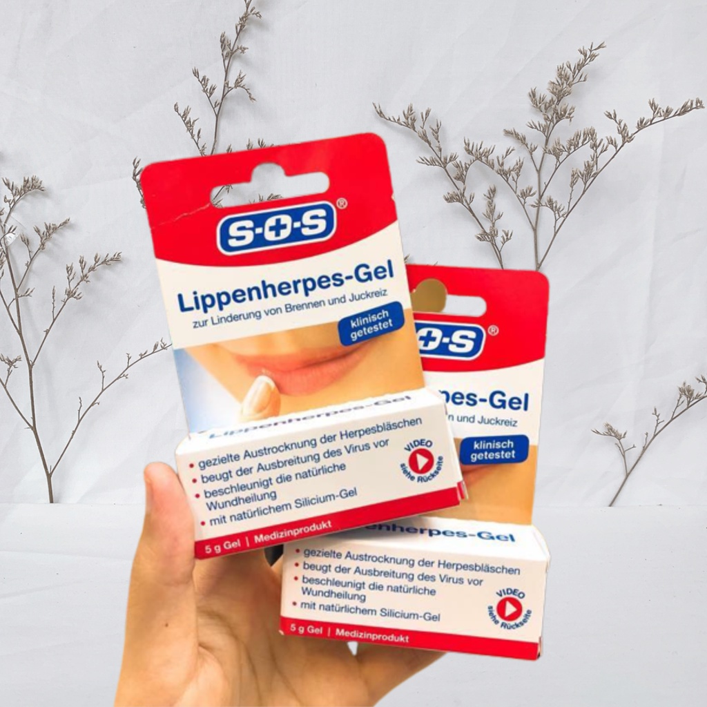 Gel SOS Lippen herpes chữa tróc mép, làm giảm đau, ngứa, lan vết loét một cách nhanh chóng