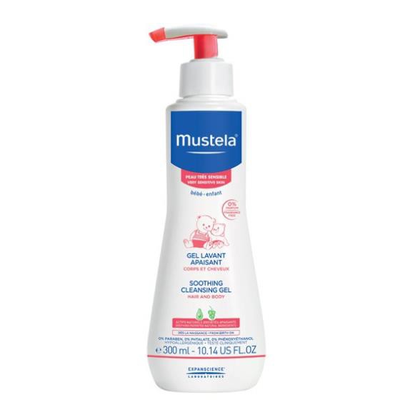 Sữa Tắm Gội Cho Trẻ Sơ Sinh &amp; Em Bé Da Nhạy Cảm Mustela 300ml