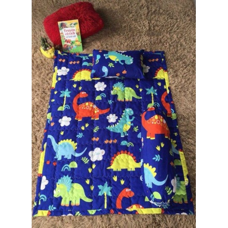 Bộ Chăn Gối Cho Bé 3 món,Chăn được trần bông