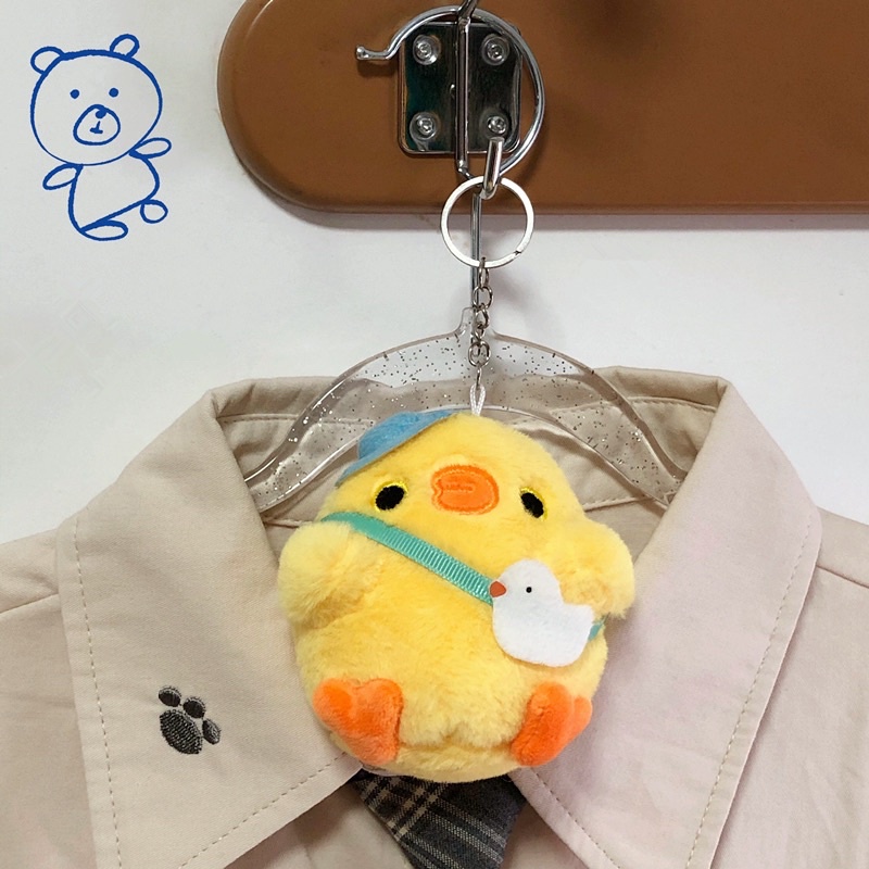 Móc treo trang trí cặp, móc treo chìa khoá nhồi bông gà con siu cute hột me ✨ HÀNG CÓ SẴN