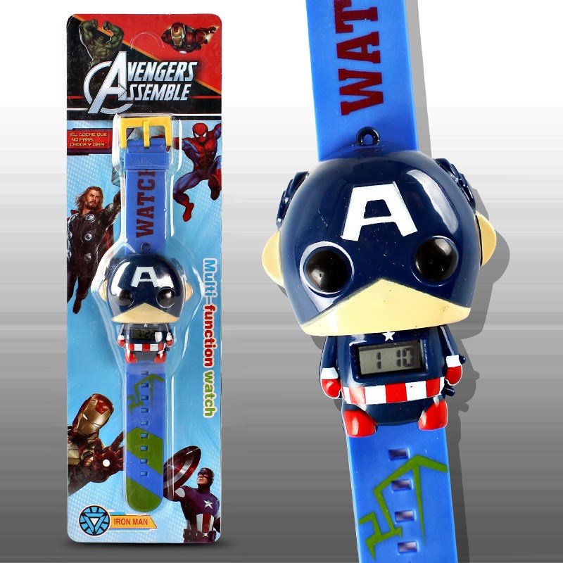 Đồng hồ đeo tay kỹ thuật số thiết kế nhân vật hoạt hình cho trẻ em