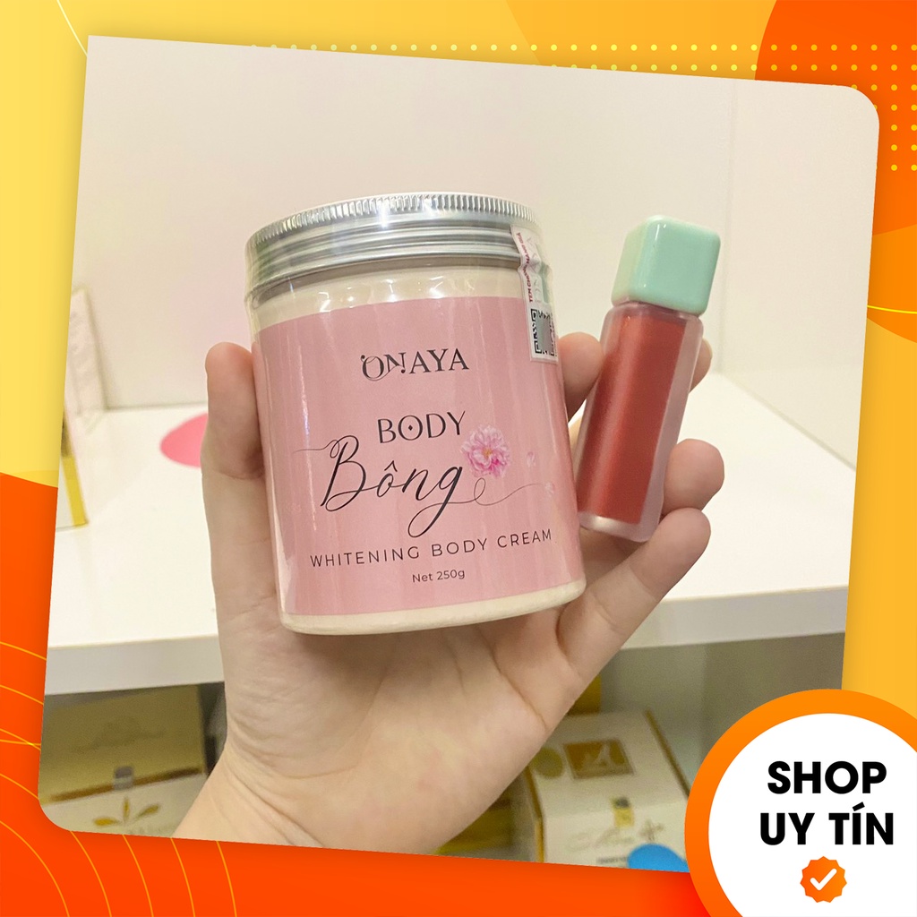 [Tặng kèm son] Kem Body Bông ONAYA chính hãng - Kem body lotion dưỡng trắng da - Boss Hoàng Quí