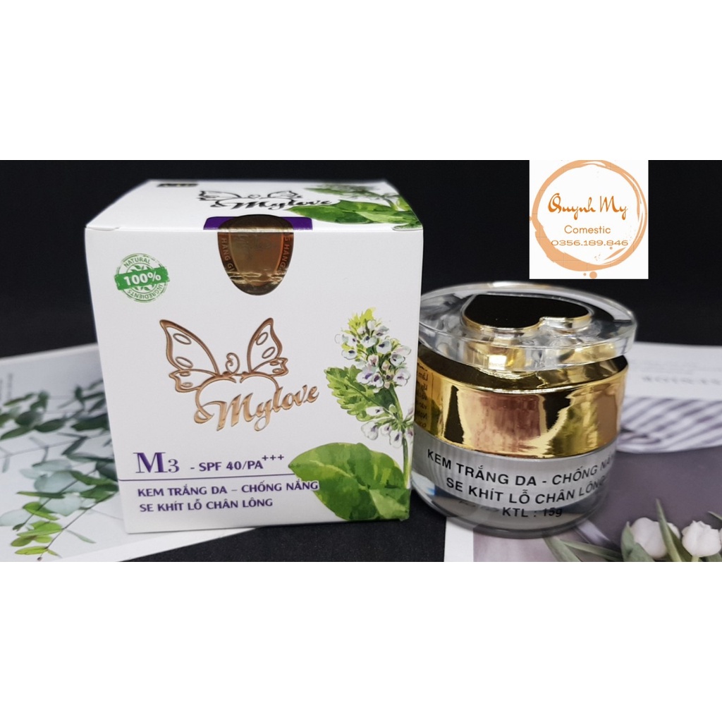 Kem trắng da chống nắng se khít lỗ chân lông MY Love 15gr ( OLY WHITE) Đạt chứng chỉ cGMP-ASEAN