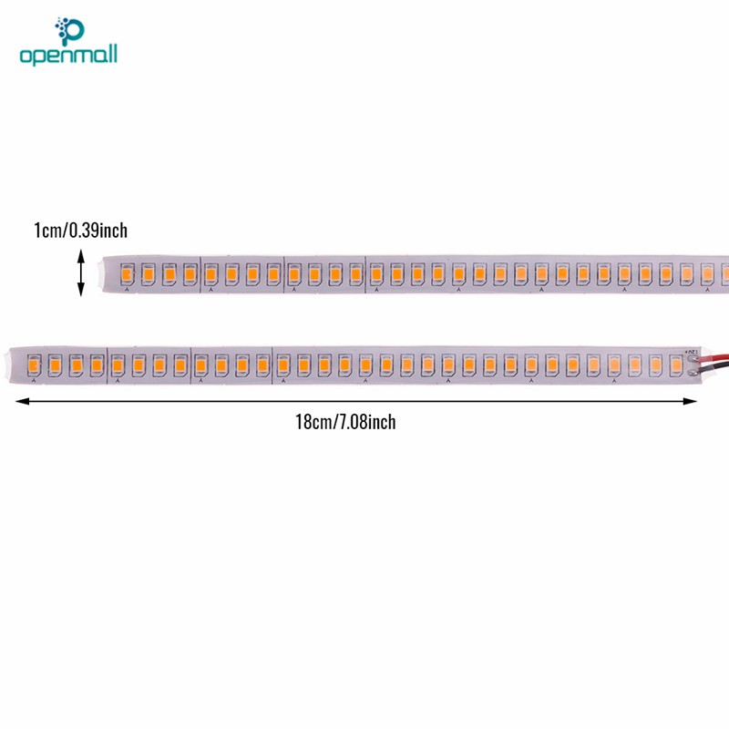 Bộ 2 dải đèn xi nhan gắn kính chiếu hậu xe ô tô 12V cỡ 15cm tiện dụng