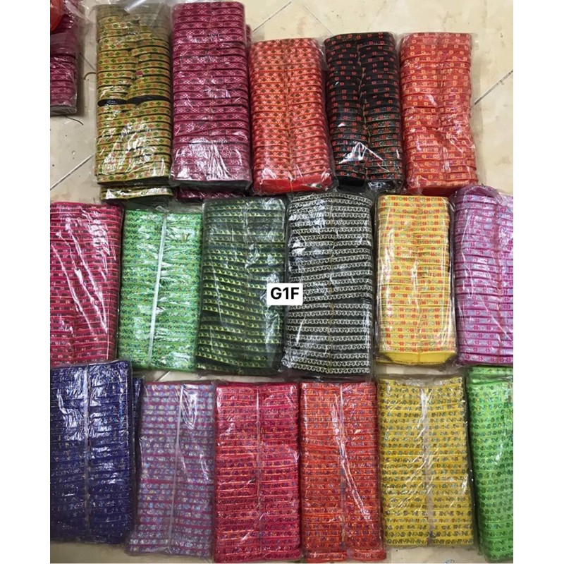 Thổ cẩm 1cm - phụ kiện may mặc - handmade