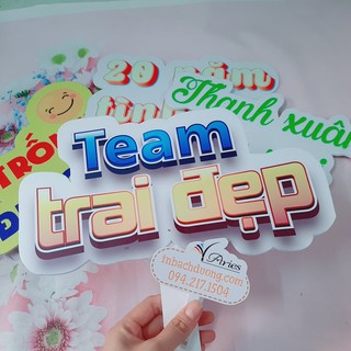 Hashtag họp lớp - bảng cầm tay họp nhóm - In Bạch Dương
