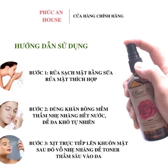 TINH CHẤT NƯỚC HOA HỒNG (TONER, ESSENCE) PHÚC AN HOUSE | BigBuy360 - bigbuy360.vn