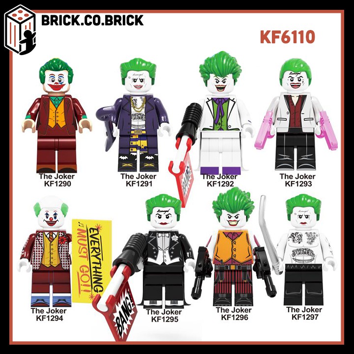 Lego Siêu Anh Hùng Non Joker Đồ Chơi Lắp Ráp Minifigure Mô Hình Marvels/ DC Kẻ Phản Diện KF6110