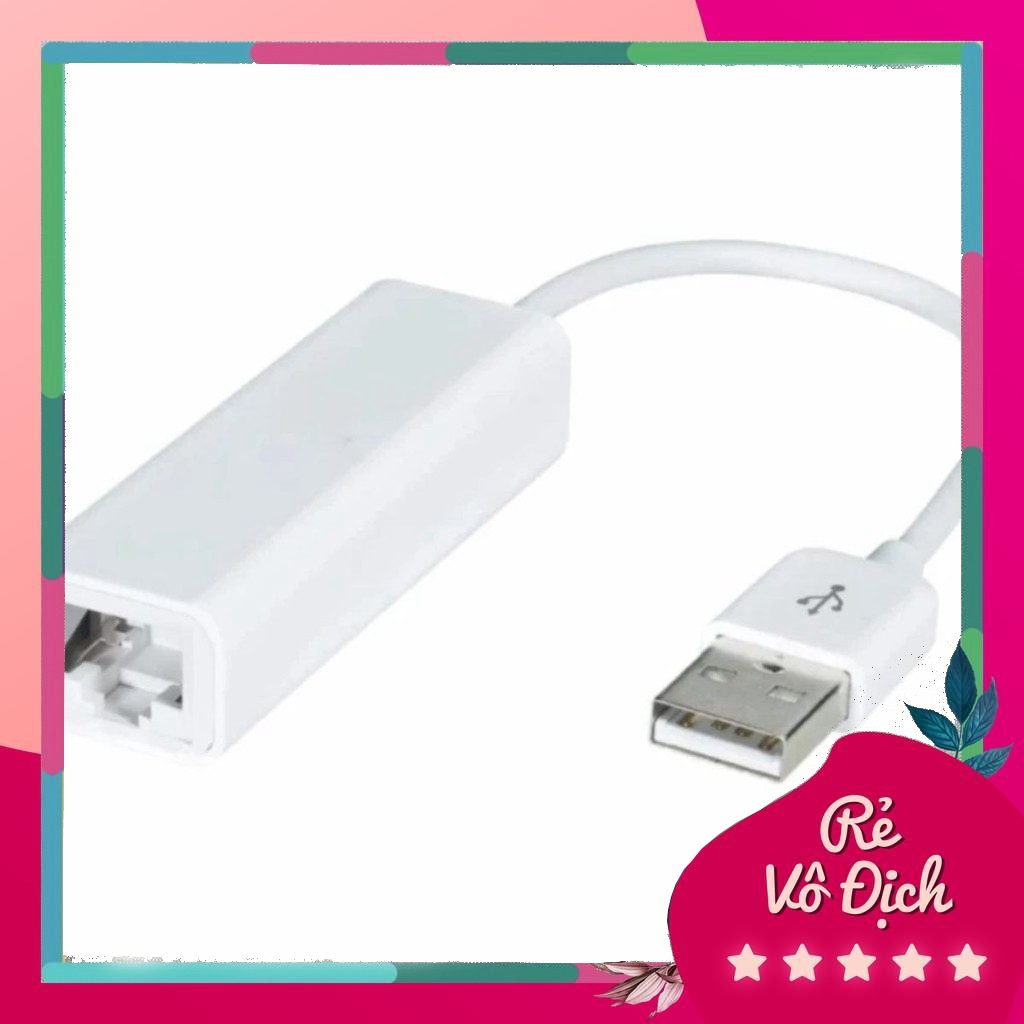 Cáp chuyển đổi USB sang Lan - USB to Lan 2.0 (Trắng)