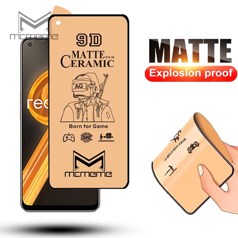 Kính cường lực mặt nhám chống vân tay cho Realme 9i 9 Pro Plus 5 5s 5i 6 6i 7 8 7i