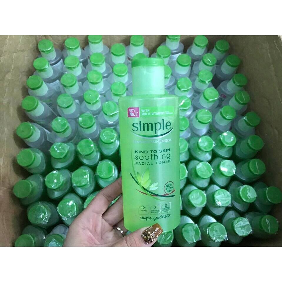 Nước hoa hồng Simple Kind to Skin Soothing Facial Toner