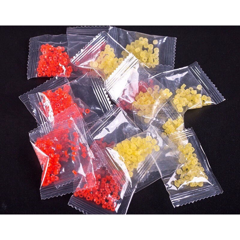 Dây thun cột mồi đỏ/vàng_linhkunshop(Combo 2 túi)