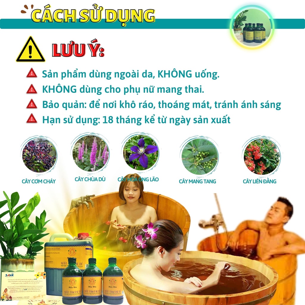 Nước tắm Dao Đỏ Sapa  cô đặc thảo dược quý phục hồi tăng cường sức khỏe hiệu quả 100%