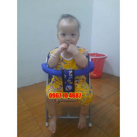 Ghế đi xe máy cho bé xếp gọn xe số