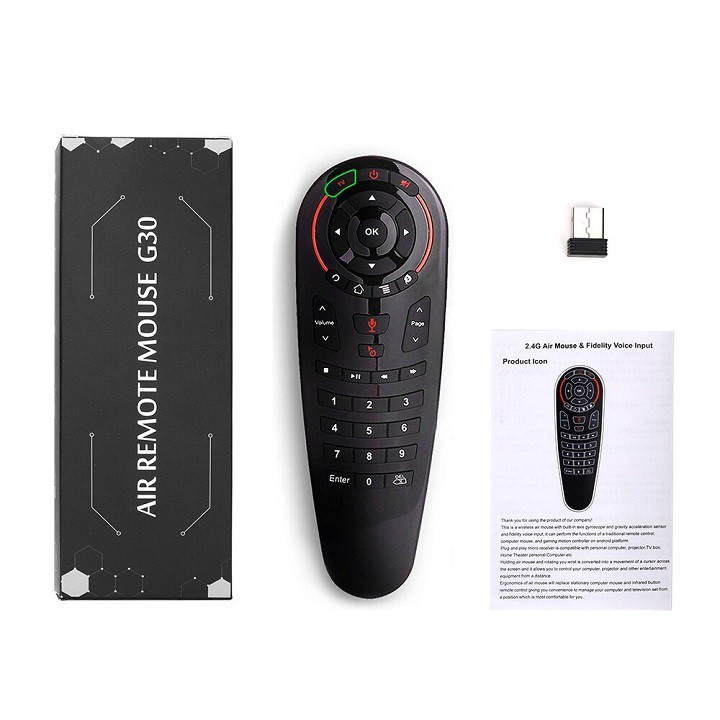 Điều khiển tìm kiếm giọng nói Air Mouse Remote voice G30S - Chuột bay G30S