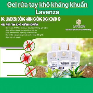 Gel Rửa Tay Khô Kháng khuẩn LAVENZA - ANTIBACTERIAL HAND GEL (100ml)