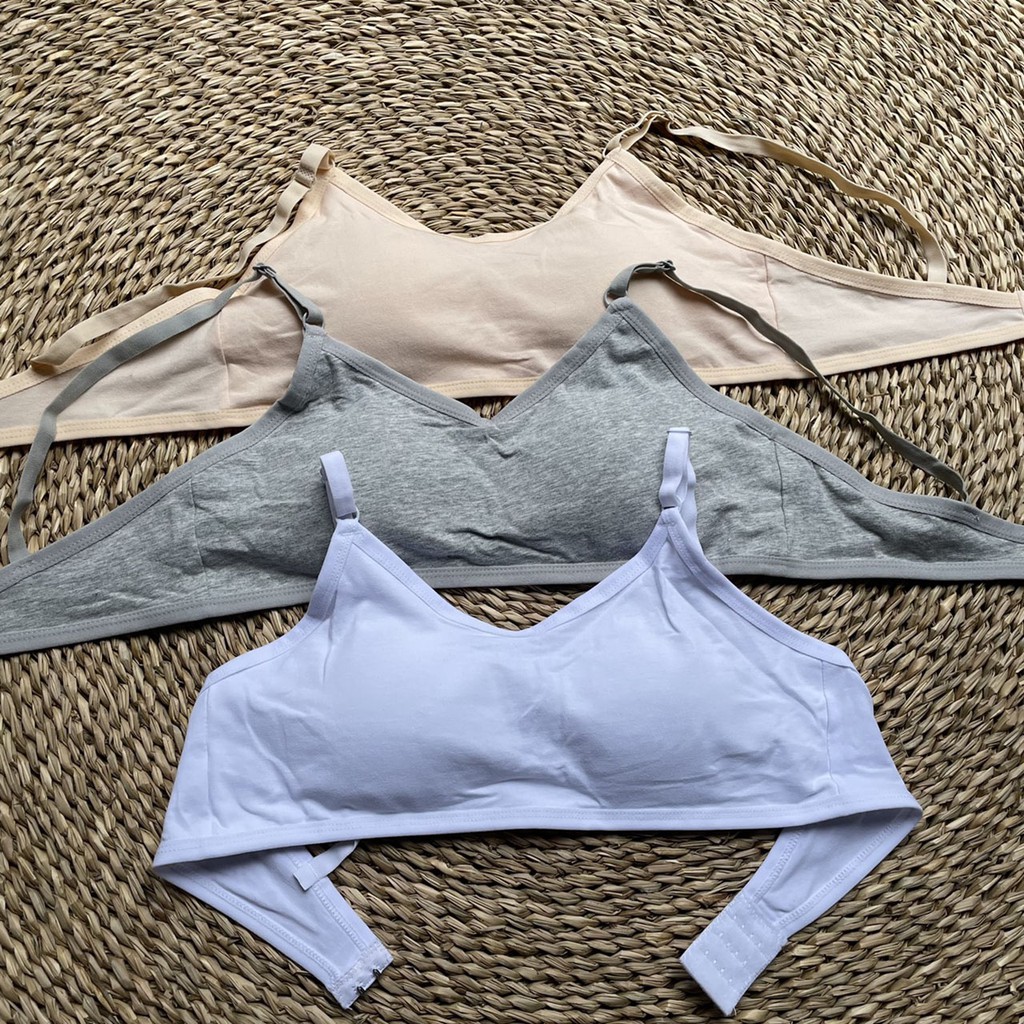 Áo bra 2 dây mảnh dáng thể thao có móc cài sau , bra học sinh croptop mút ngực mỏng  cấp 2 cấp 3 2307