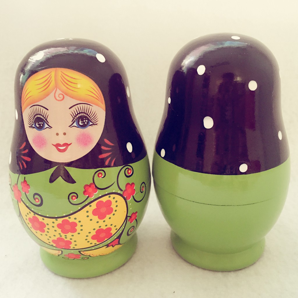 Bộ 5 búp bê Matryoshka bằng gỗ đẹp mắt