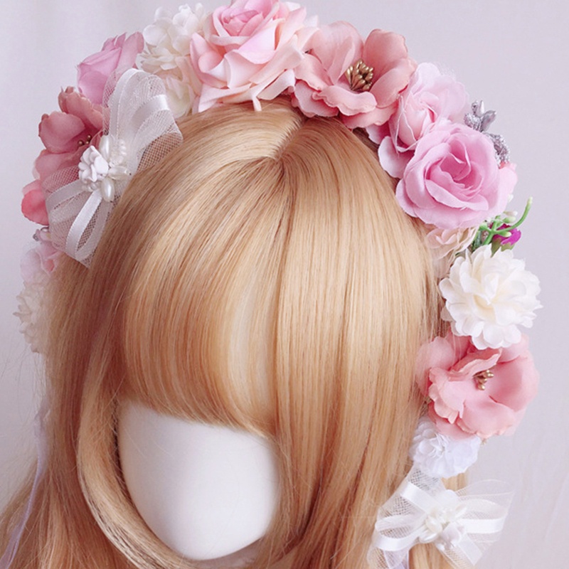 Băng Đô Cài Tóc Đính Hoa Sang Trọng Cho Nữ