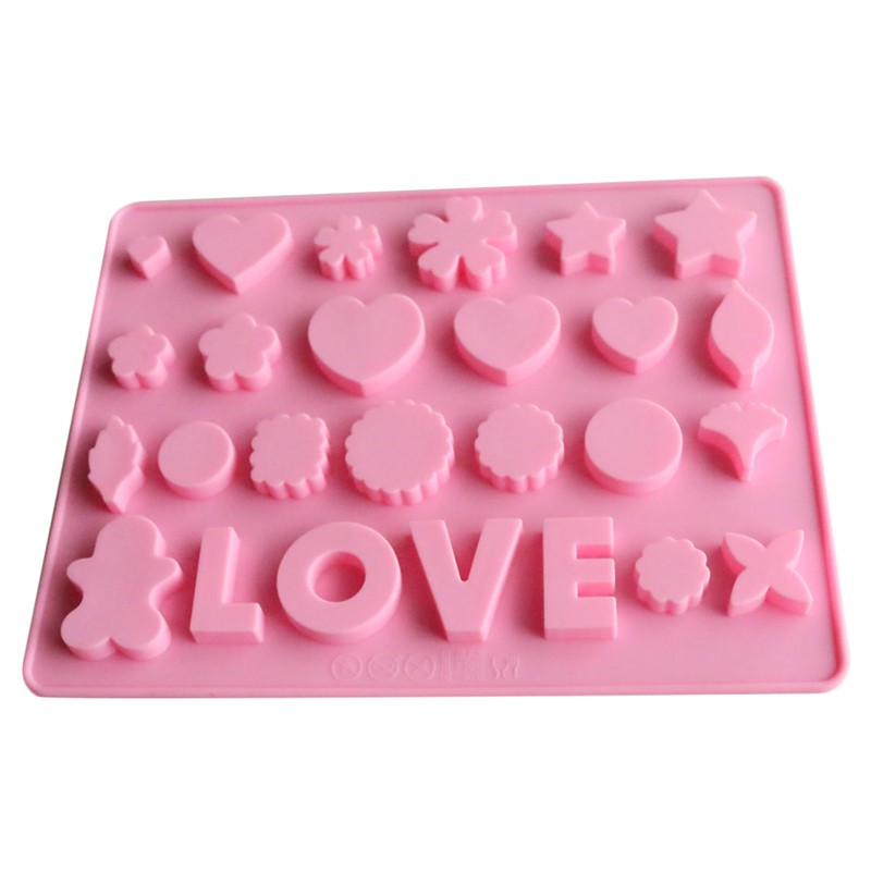 Khuôn silicon làm thạch rau câu, chocolate, làm bánh chữ Love