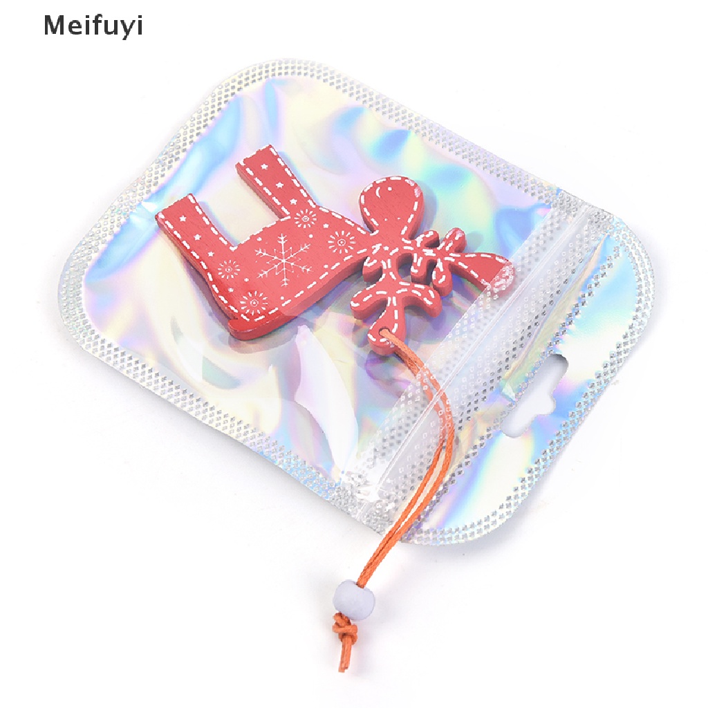 [Meifuyi] Bộ 50 Túi Zip Lá Nhôm Mylar Có Thể Đóng Lại Đựng Kẹo COD