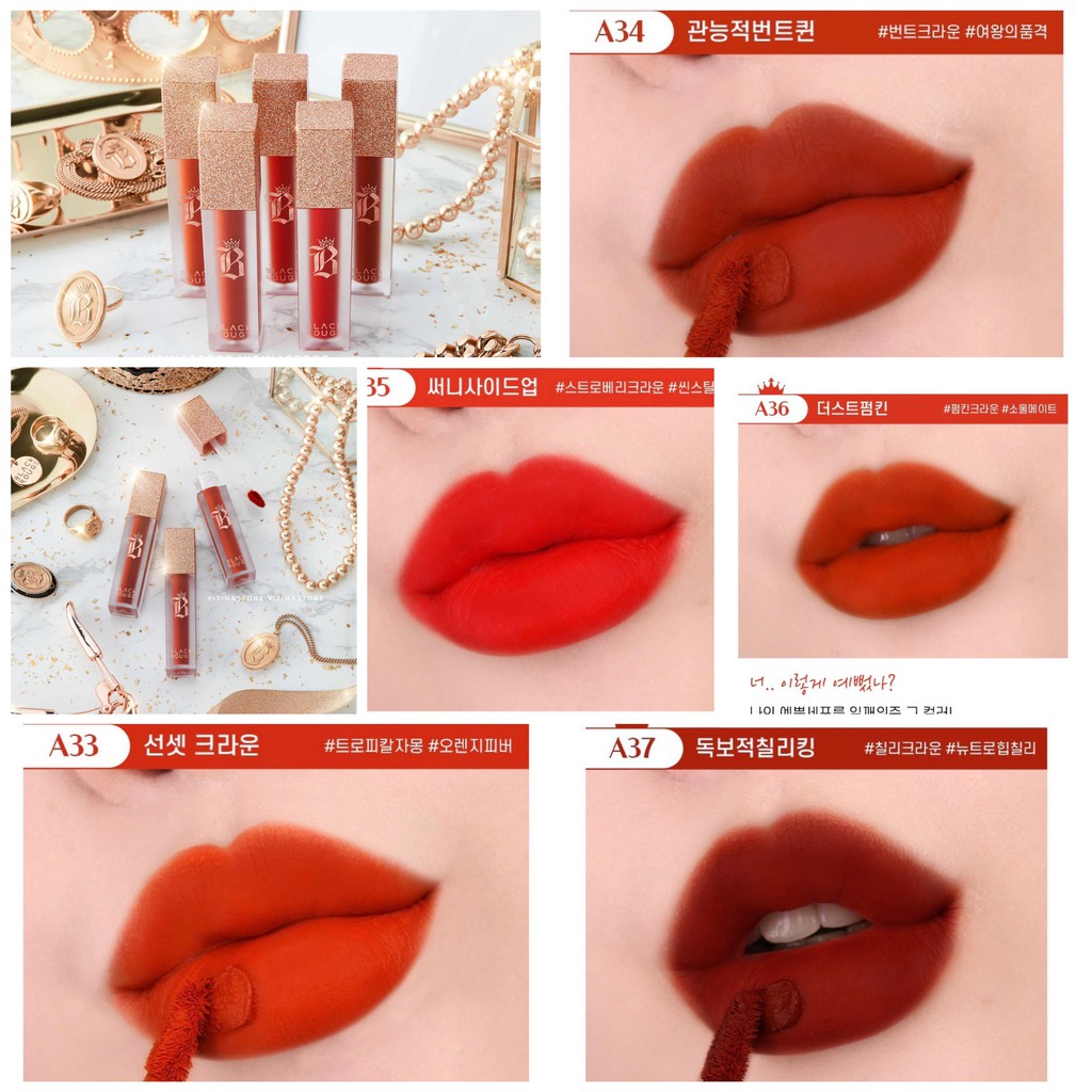 Son Kem Lì Black Rouge ❤FREESHIP❤ Black Rouge Air Fit Velvet Lip Tint Ver6 -Ver7 [𝐕𝐞𝐥𝐯𝐞𝐭 𝐂𝐫𝐨𝐰𝐧] | BigBuy360 - bigbuy360.vn