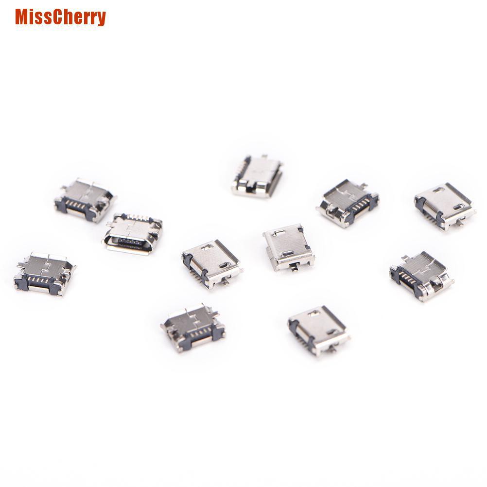 Bộ 10 Micro Usb Loại B 5 Pin Chất Lượng Cao
