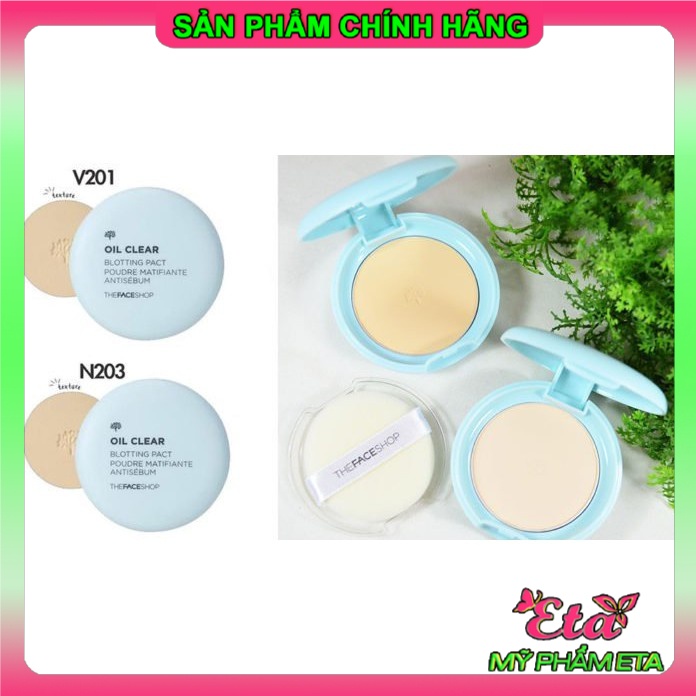 Phấn phủ nén kiềm dầu TFS Oil Clear Pact SPF30/PA++ The Face Shop