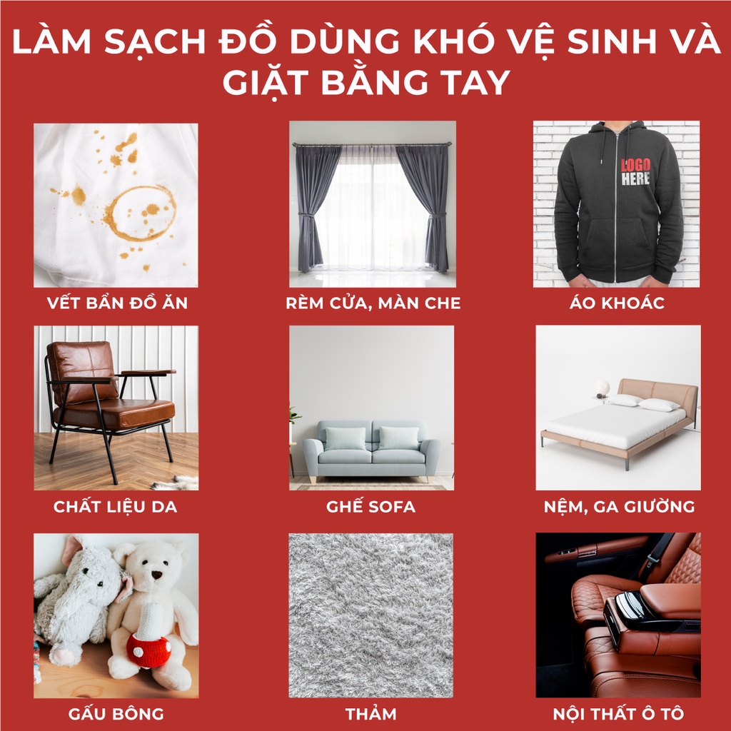 Máy giặt cầm tay Ichini dùng cho thảm nệm rèm sofa lực hút lớn 15000PA