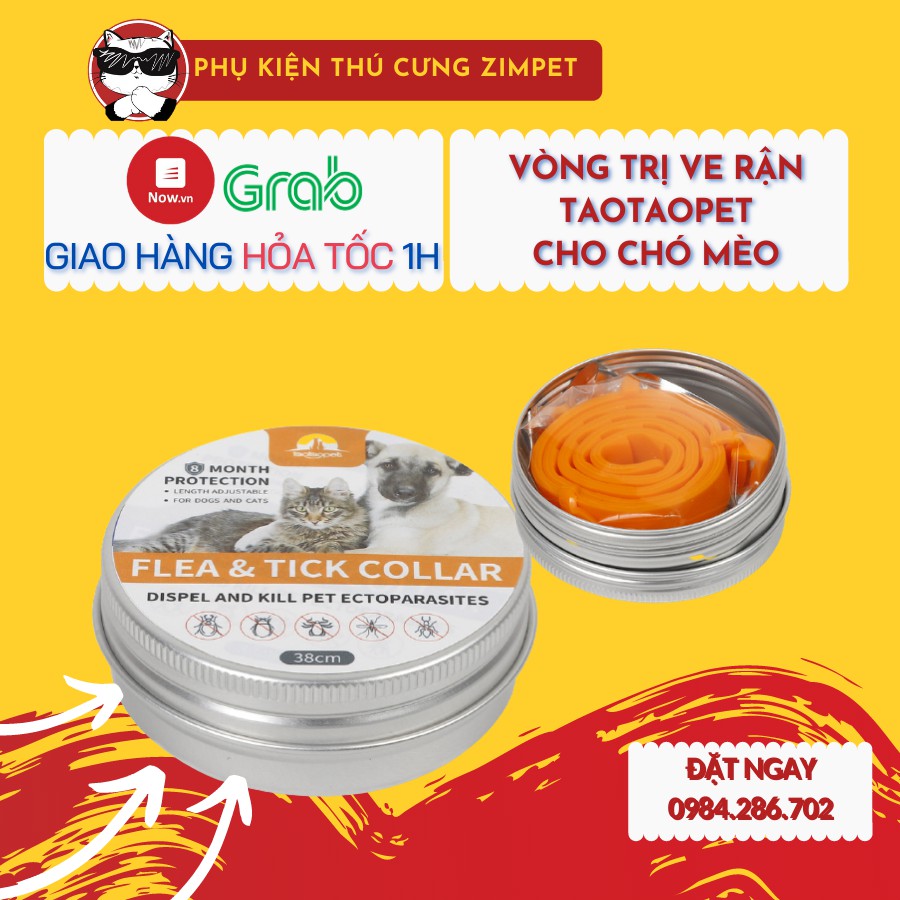 VÒNG TRỊ VE RẬN CHO CHÓ MÈO CAO CẤP