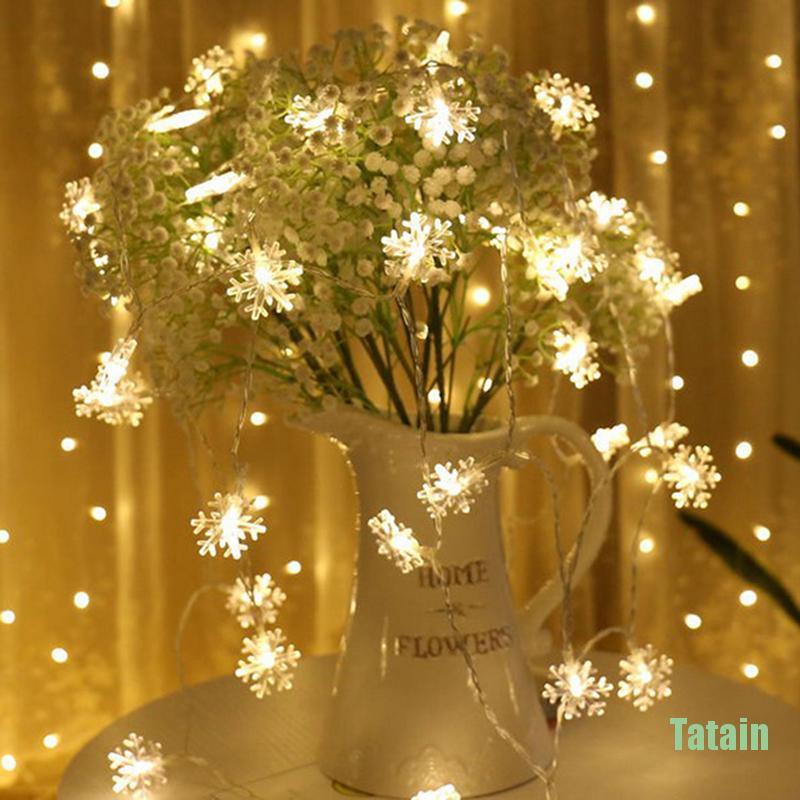 Dây đèn LED hình bông tuyết trang trí tiệc