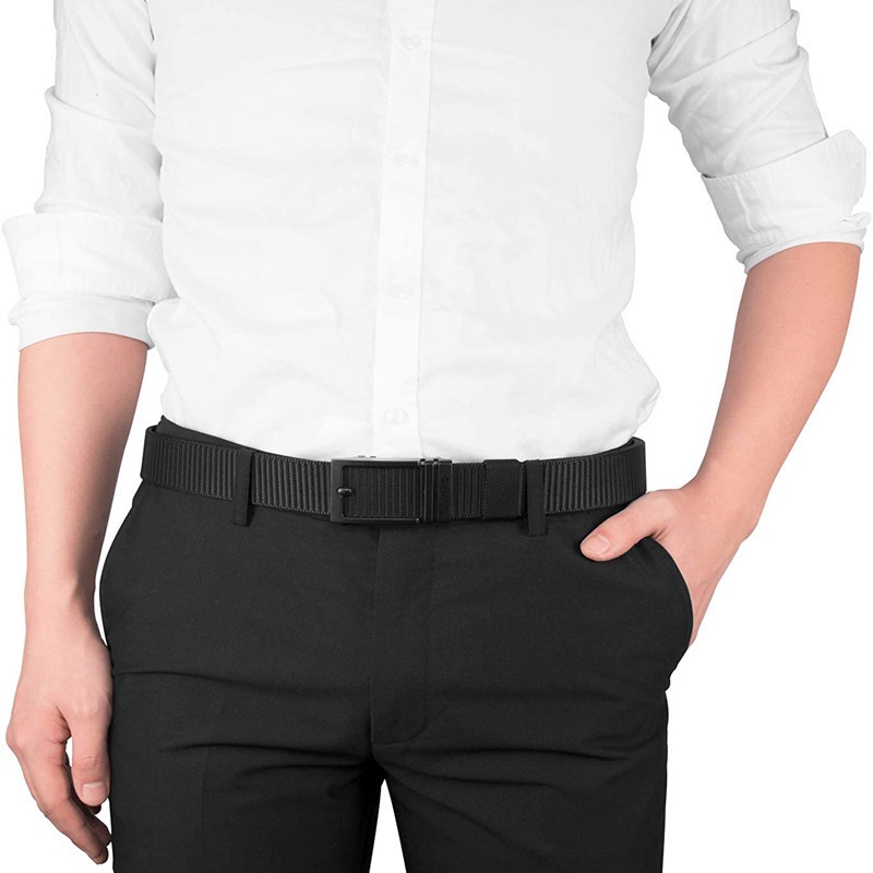 Thắt Lưng Nylon Không Răng Khóa Tự Động Đa Năng Cho Nam