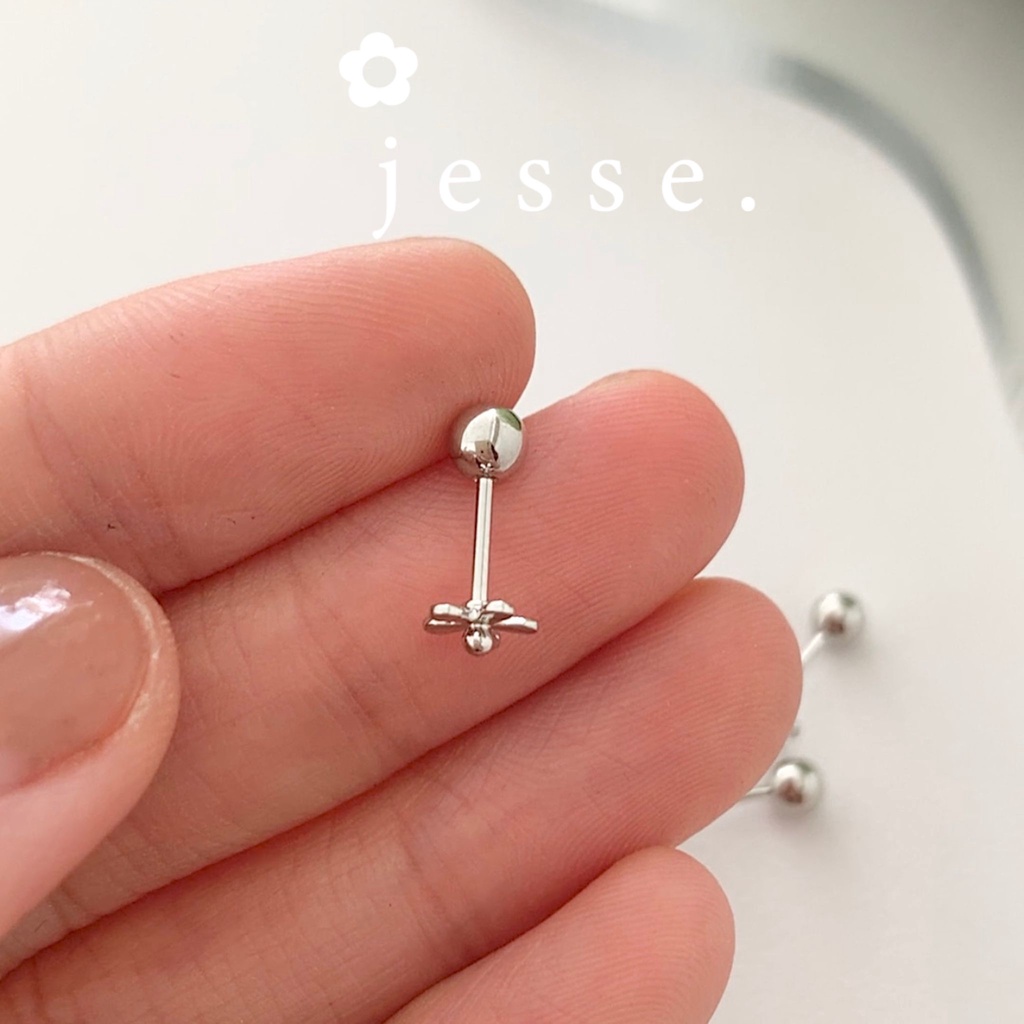 Khuyên tai không gỉ bi fllower jesse store T5