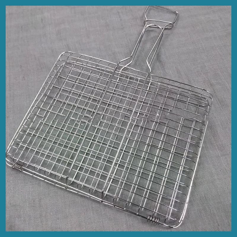 Vĩ kẹp nướng thịt, cá inox size lớn