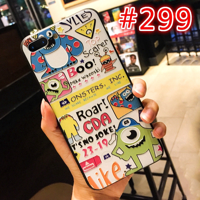 Casing TPU Oppo A95 4G A16 A74 4G A74 5G A54 A15S A15 A53 A32 A93 A94 A73 A5 A9 2020 A91 A31 A92 A52 A12 A3S A12E A5S A7 A11K A71 A83 A57 A37 A1K K3 Embossed Monster Fashion Personality Anti-fall Mobile Phone Case