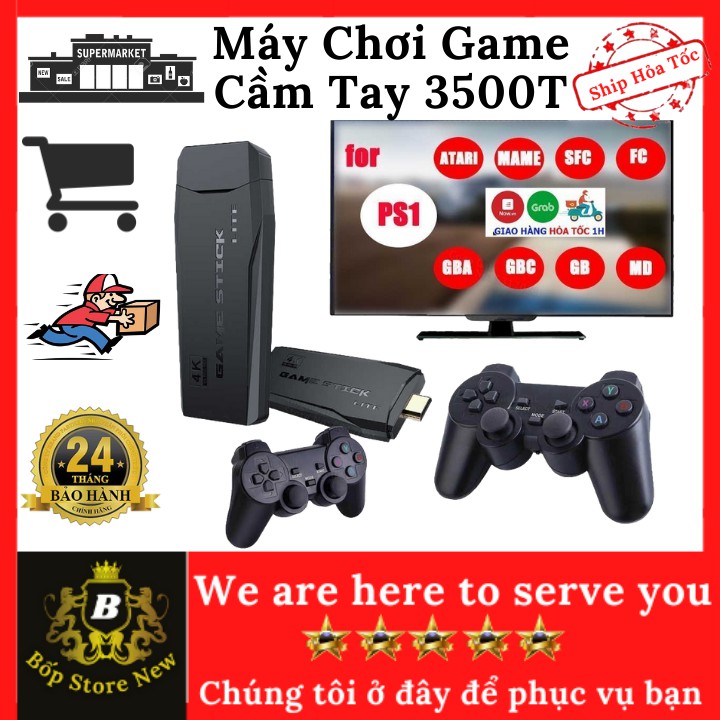 Máy chơi game cầm tay 4 nút HDMI 3500 trò chơi cổ điển PS1/Nitendo switch/FC Compact/FC [ Bốp Store New ]