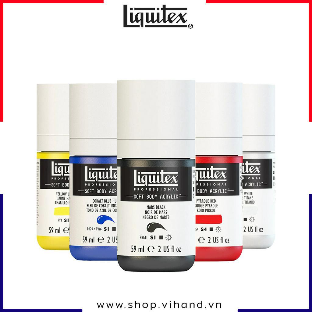 Màu acrylic chuyên nghiệp vẽ đa chất liệu Liquitex Soft Body - 59ml